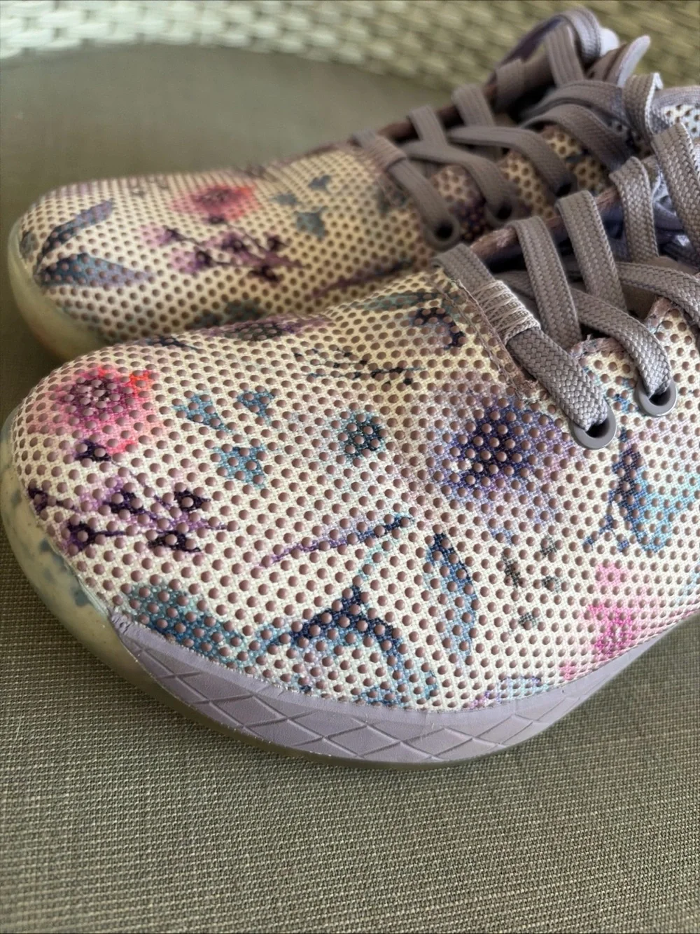 NOBULL Women's Watercolor Floral Trainers size 10